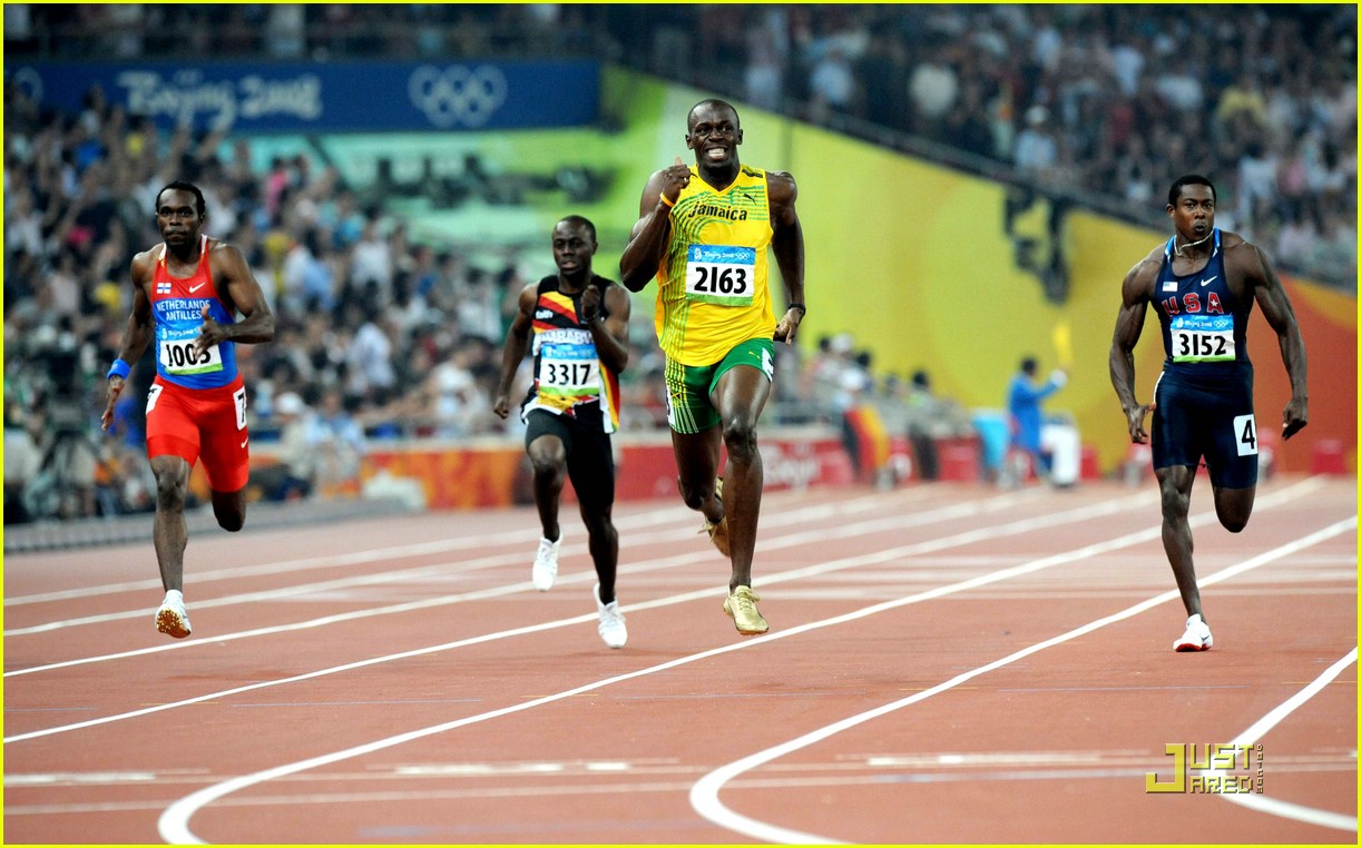 Ο Usain Bolt στα 200 μέτρα του Πεκίνου