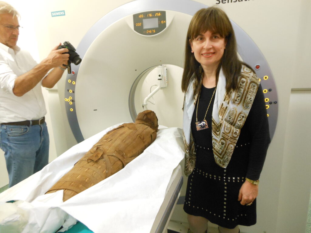 During the 1st Phase of the Mummy Project at the Medical Centre of Athens with Dr Nikolaos Bontozoglou 22th October 2016
